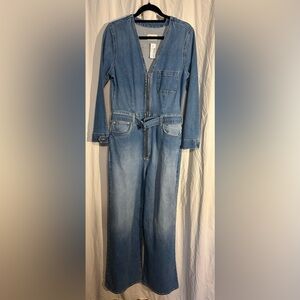 Etica Light Blue Women's Denim Jumpsuit